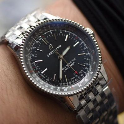 【 Video analysis KOR Factory Breitling超A高仿手表】 Breitling 38MM航空计时1系列A17325241B1A1 wrist watch 