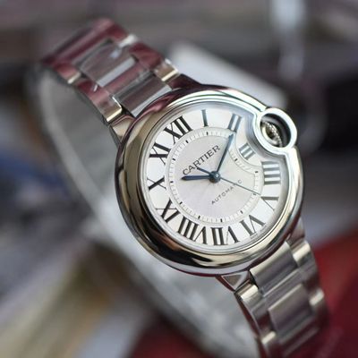 【V6 Factory  top 复刻高仿7K版手表】 Cartier  33毫米超级副本蓝气球女装W6920071 wrist watch 