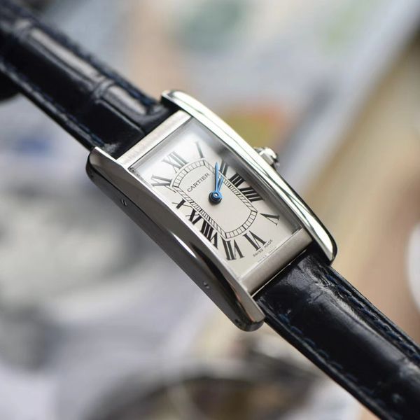 GS Factory 官网 top 复刻高仿 Cartier  TANK AMERICAINE美国坦克WSTA0016，W2607456女士 wrist watch 