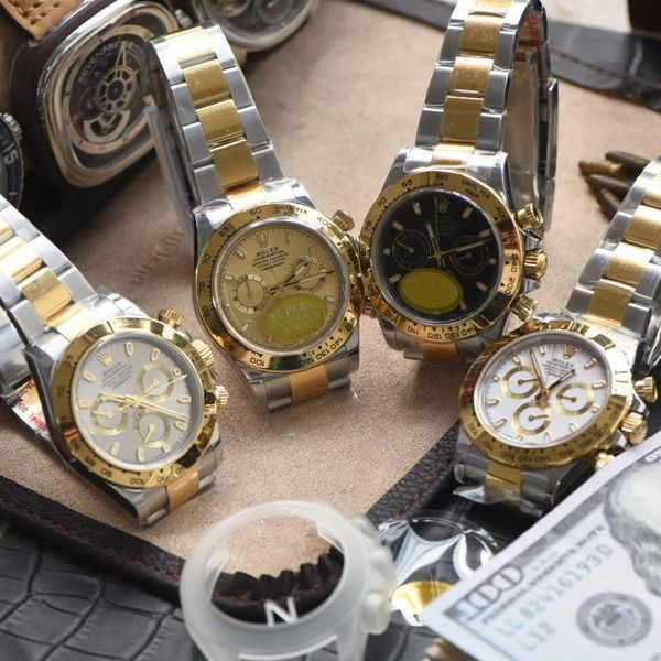 N Factory  Rolex 超级4130 Ditongna 间金复刻高仿m116503-0004，116503白盘，m116503-0003，116523-78593 银色 wrist watch 