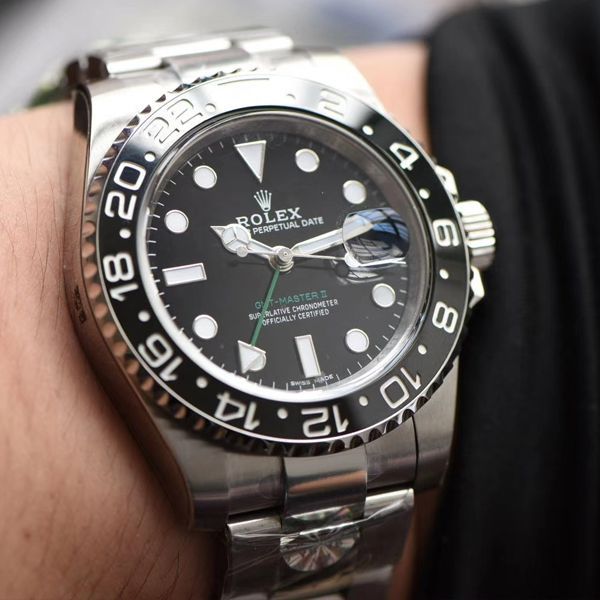 AR Factory  top 复刻高仿手表 Rolex  GMT MASTER II二代‎‎‌‍116710LN-78200 wrist watch (绿针)