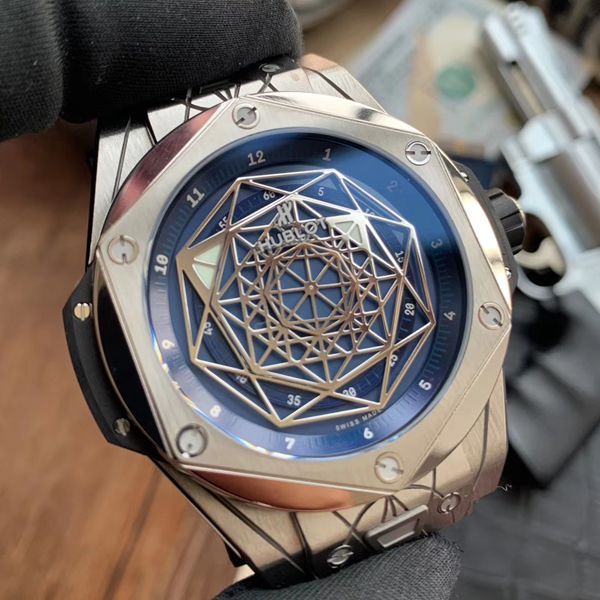 WWF Factory 官网 hublot 复刻高仿SANG BLEU刺青415.NX.7179.VR.MXM18，415.CX.1112.VR.MXM18 wrist watch 