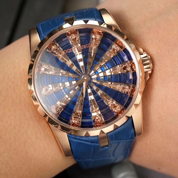 ZZ Factory 最新12圆桌骑士Roger DubuisEXCALIBUR（王者系列） top 复刻高仿RDDBEX0684 wrist watch 