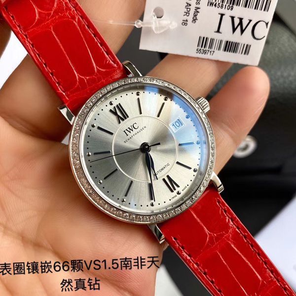 原单真钻IWC女表 IWC 柏涛菲诺系列IW458109 wrist watch 