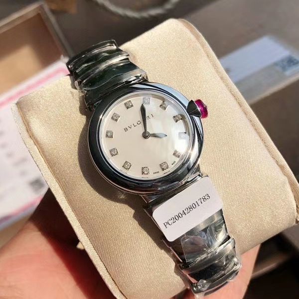 渠道真钻原单 BVLGARI LVCEA系列102196 LU28WSS/12女士 wrist watch 