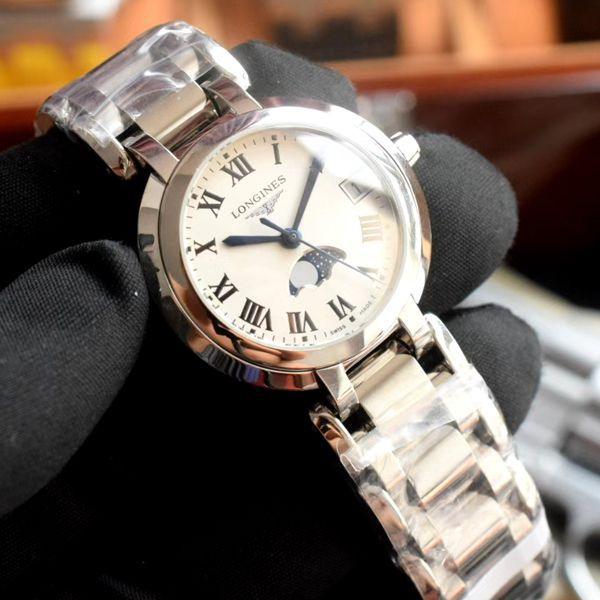 GS Factory 超A高仿手表 Longines 心月女士月相L8.115.4.71.6 wrist watch 