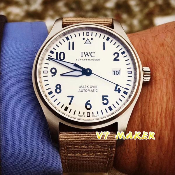 V7 Factory 官网超A高仿手表 IWC 飞行员 MARK XVII 新面IW327017