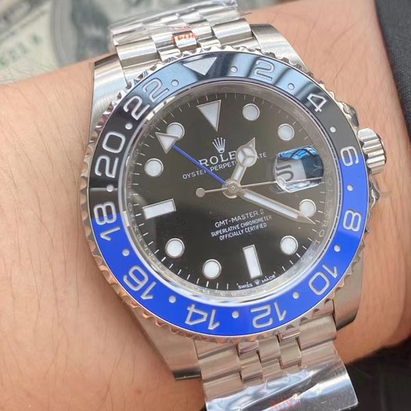 V9 Factory 超A高仿手表 Rolex  GMT MASTER II系列m126710blnr-0002 wrist watch (可乐圈)