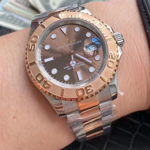 AR Factory  top 复刻高仿玫瑰金 Rolex  Yacht-Master 系列m126621-0001 wrist watch 