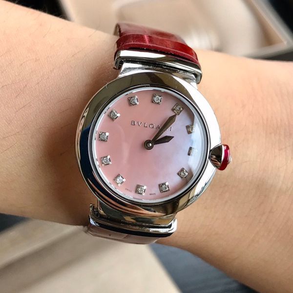 渠道原单真钻女表 BVLGARI LVCEA系列102608 LU28C2SL/12 wrist watch 