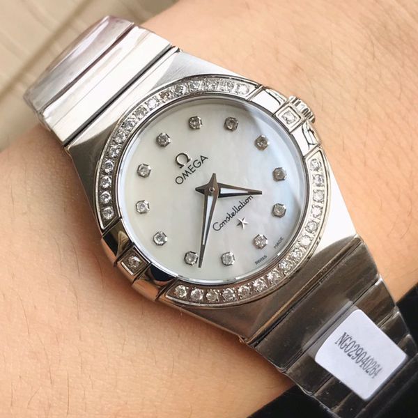 原单真钻女表OMEGA Constellation 系列123.15.27.60.55.001 wrist watch 