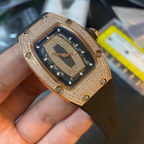 RICHARD MILLE高仿手表 RICHARD MILLE 女士系列RM07-01镶钻 wrist watch 