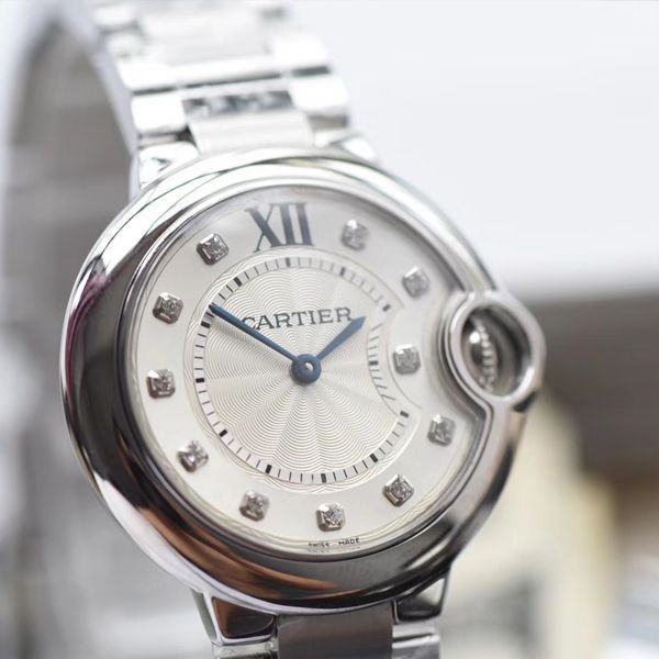 V6 Factory 高仿 Cartier  蓝气球女士手表33毫米W4BB0020 wrist watch 