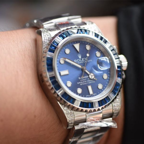 GM Factory 超A高仿手表 Rolex 罗志祥同款后钻蓝钻鬼