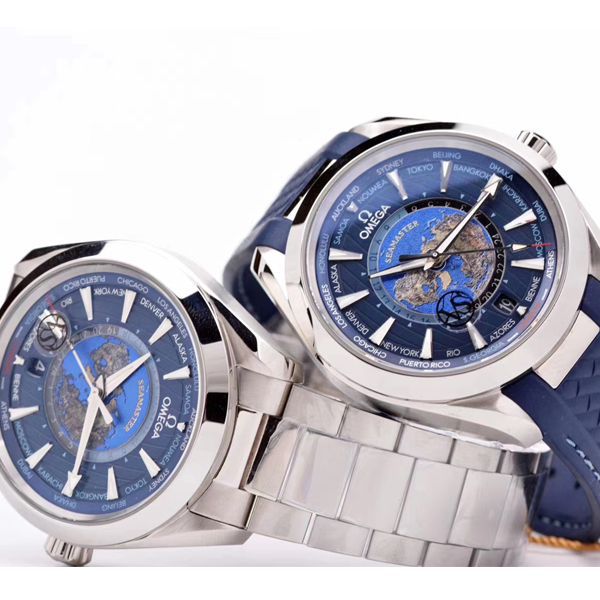 VS Factory OMEGA Seamaster 150米220.10.43.22.03.001，220.12.43.22.03.001限量版世界时 wrist watch 