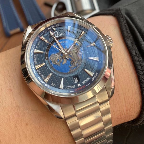 VS Factory OMEGA Seamaster 150米220.10.43.22.03.001 top 复刻高仿限量版世界时 wrist watch 