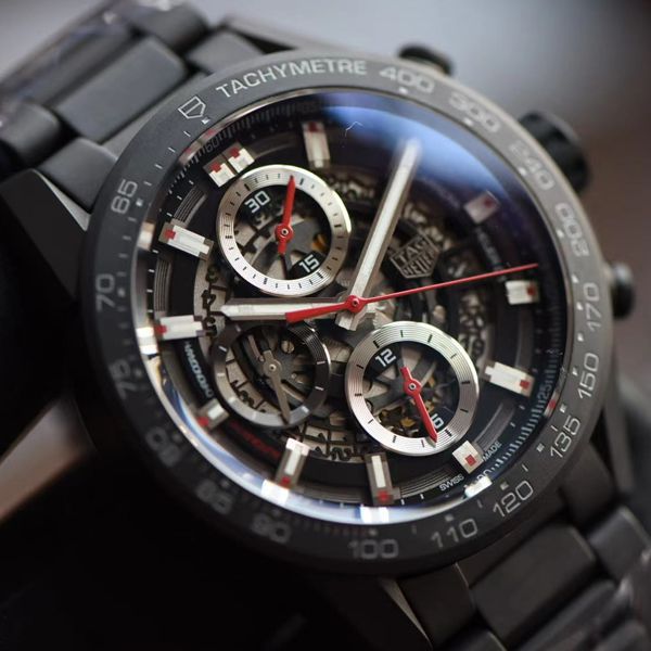 XF Factory  TAG Heuer 卡莱拉全 Composite 带黑骑士CAR2090.BH0729 top 高仿手表