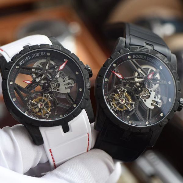 BBR Factory 最新 carbon fiber Roger Dubuis王者系列 Tourbillon 1比1高仿手表DBEX0577 wrist watch 