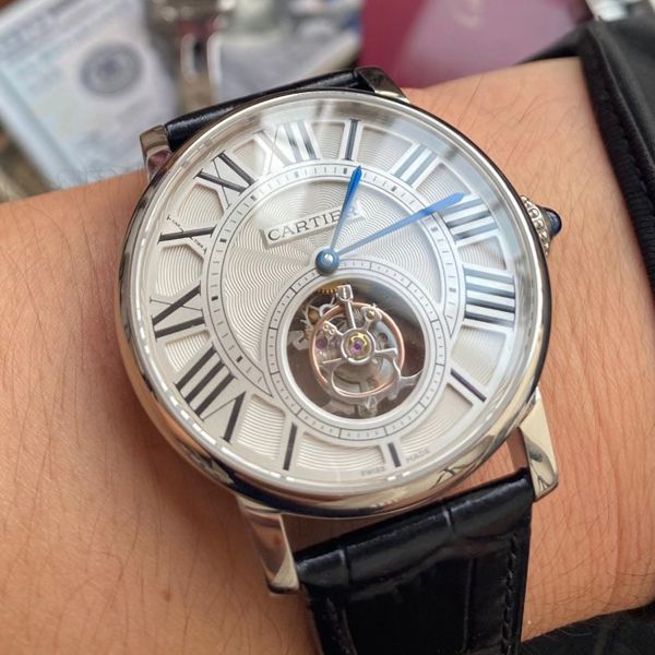 BBR Factory  Cartier  ROTONDE DE  Cartier  超A复刻高仿 Tourbillon 手表W1556216 wrist watch 