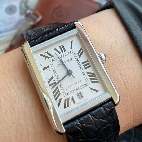 【最大的高仿手表网站】V9 Factory  Cartier  坦克系列W5200026 / W5200027 wrist watch 