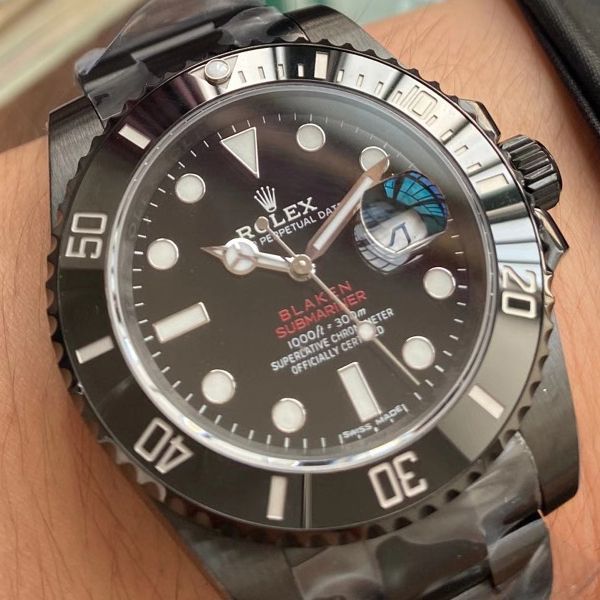 V6 Factory 最新力作 Rolex  Submariner BLAKEN copy customized 版暗夜红改装表