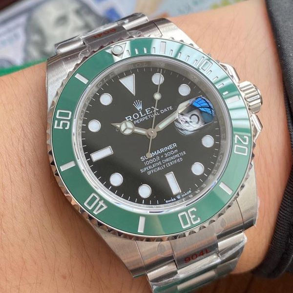  Video analysis EW Factory  Rolex 专柜新款 Submariner 1比1超A高仿手表41毫米m126610lv-0002 wrist watch 