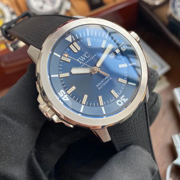 【 Video analysis V6 Factory 蓝色字面完美升级】 IWC 海洋时计1比1 top 复刻高仿手表IW329005 wrist watch 