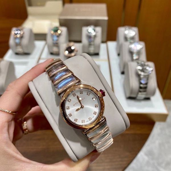 BV Factory  BVLGARI 一比一复刻高仿女士手表LVCEA系列102194 LU28WSPGSPG/12 wrist watch 