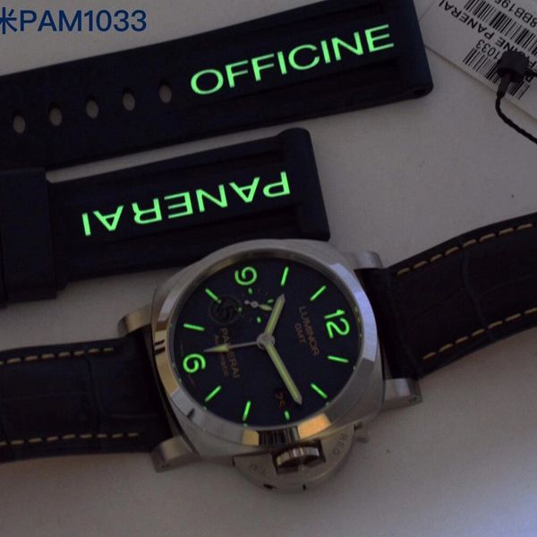 VS Factory Panerai 1比1 top 复刻高仿手表GMT两地时PAM01033 wrist watch 