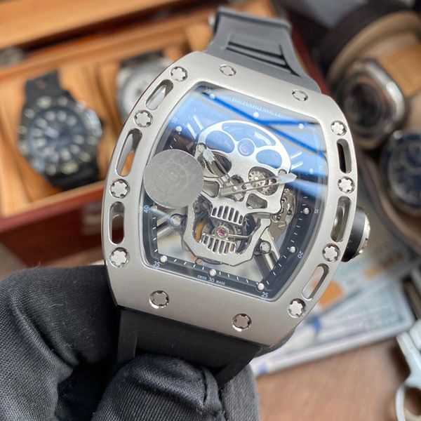 【 Video analysis 】JB Factory  RICHARD MILLE 一比一复刻高仿手表男士系列RM 052骷髅头 wrist watch 