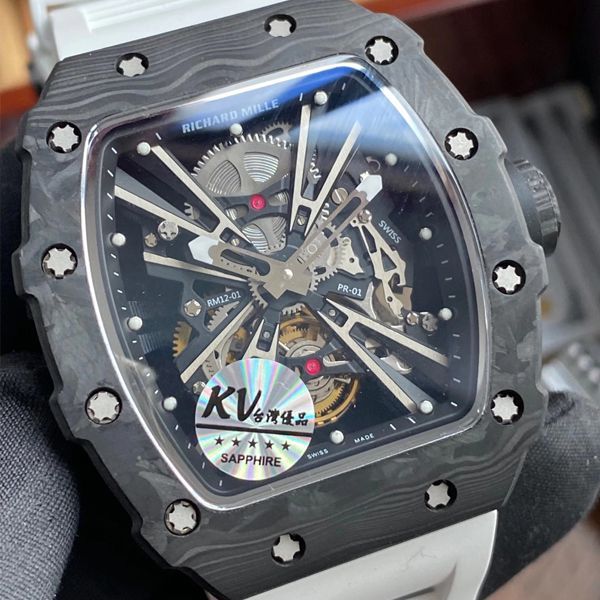 KV Factory RICHARD MILLE  RICHARD MILLE RM 12-01 限量 Tourbillon 一比一 top 复刻高仿手表