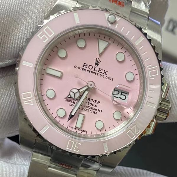 GM Factory 更新V2版本 Rolex 粉水鬼1比1高仿女士手表