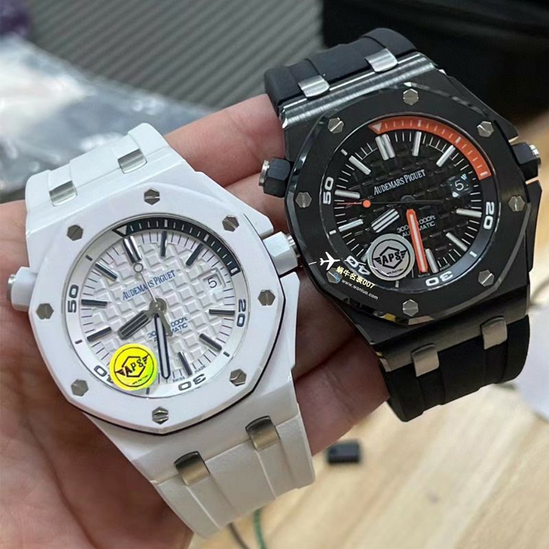 APS Factory 一体机Audemars Piguet  Royal Oak Offshore 白黑 Composite 复刻高仿手表15707CB.OO.A010CA.01，15707CE.OO.A002CA.01