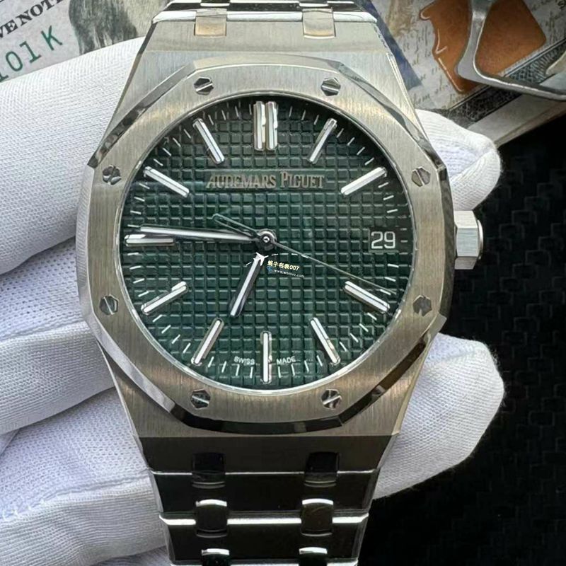 【 Video analysis 】APS Factory Audemars Piguet 皇家橡树50周年纪念15510ST.OO.1320ST.09，15510ST.OO.1320ST.08一比一复刻高仿手表