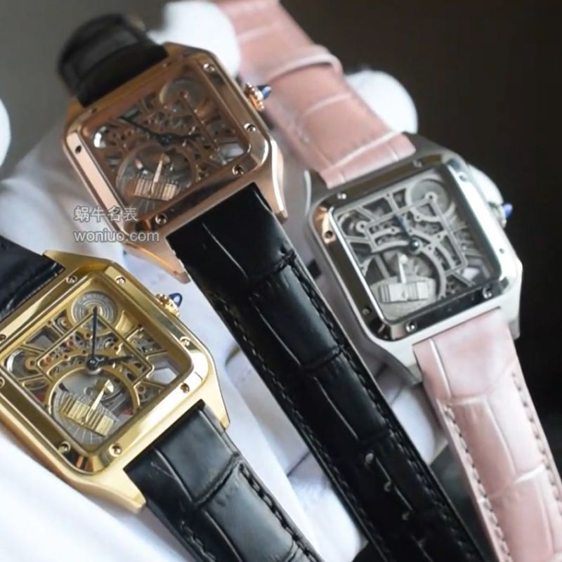 【 Video analysis 】TW Cartier  女装 Santos 镂空系列高仿WHSA0032，WHSA0030石英 wrist watch 