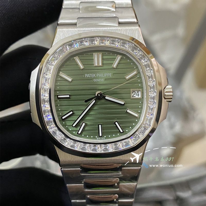 3k Factory 超A复刻 PATEK PHILIPPE  Nautilus 钻圈高仿5711/1300A-001 wrist watch 