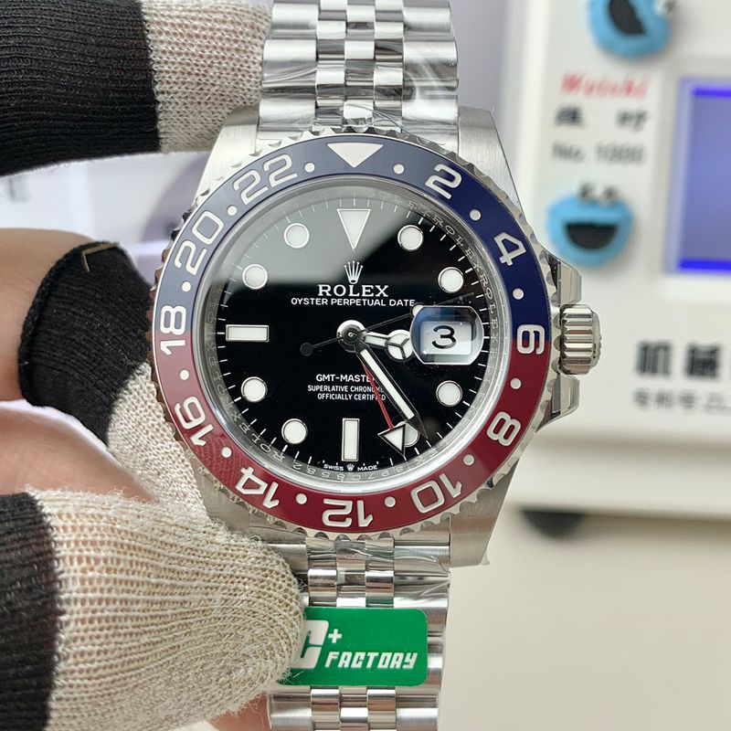  Video analysis  top 复刻C+V3 Rolex  GMT MASTER II高仿可乐圈m126710blro-0001 wrist watch 