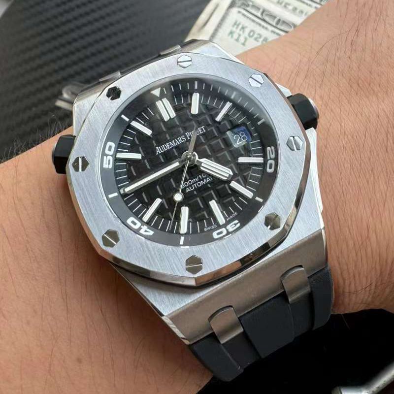  Video analysis Audemars Piguet  Royal Oak Offshore APS Factory 一体机超A高仿复刻手表15710ST.OO.A002CA.01 wrist watch 