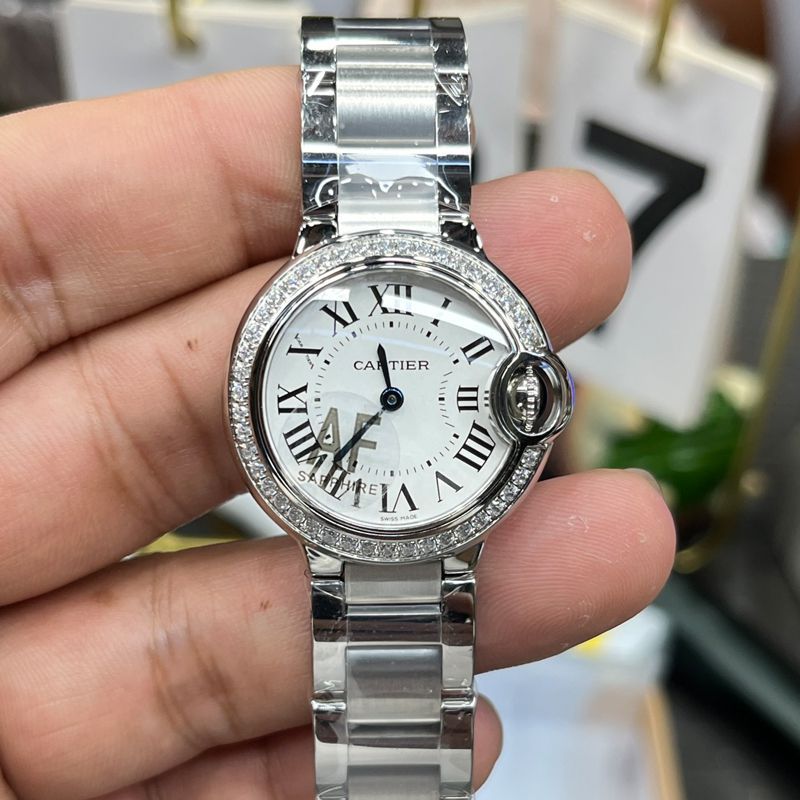 AF Cartier  蓝气球女装28毫米 top 复刻高仿手表W4BB0015，W4BB0029 wrist watch 