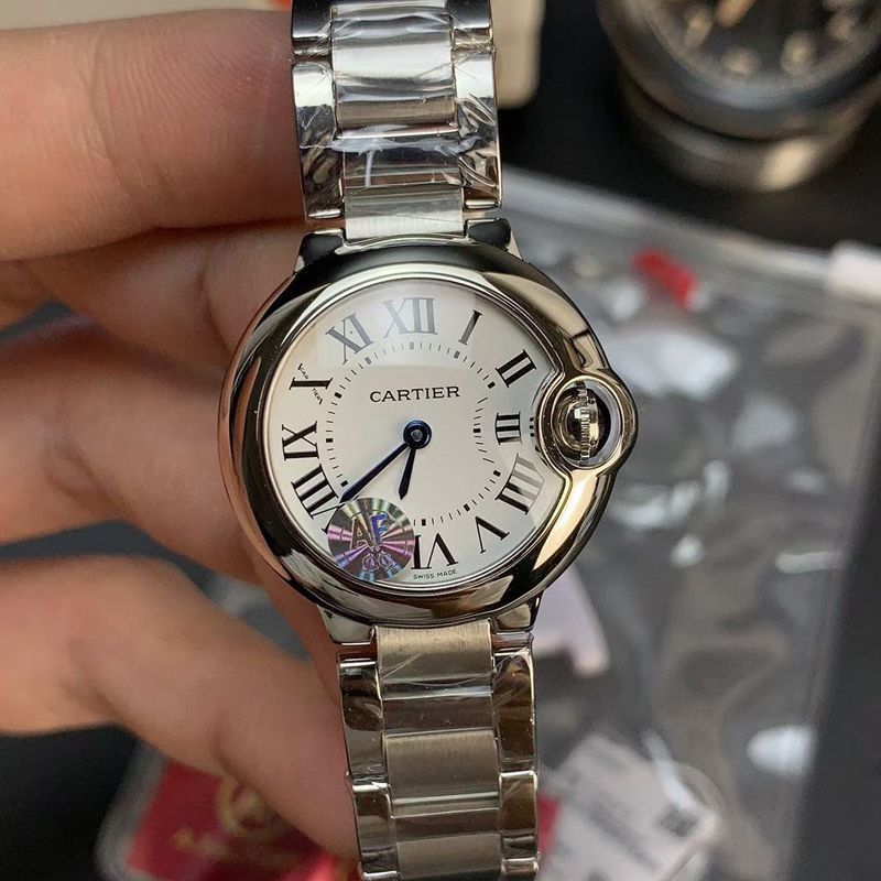 AF Cartier  蓝气球女表28石英一比一高仿复刻手表WSBB0067 wrist watch 