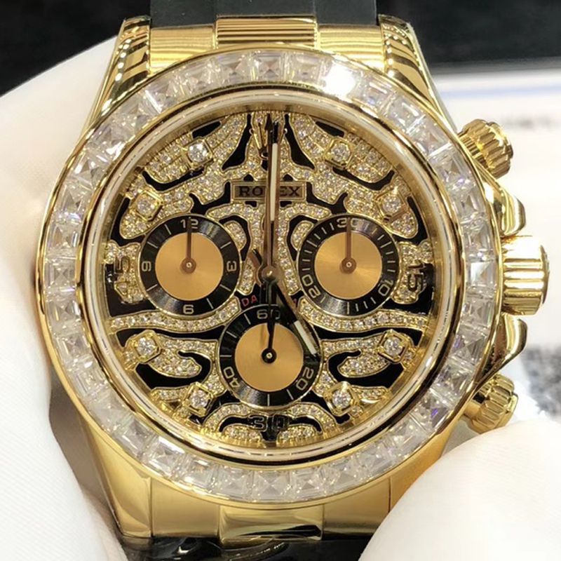 高端 copy customized  Rolex  Cosmograph Daytona 黄金虎 Ditongna 复刻高仿手表116588 TBR wrist watch 