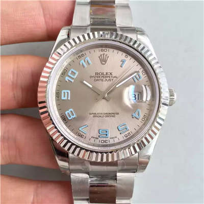 【EW Factory 一比一高仿手表】 Rolex   Datejust 系列116334-72210铑白盘 wrist watch 