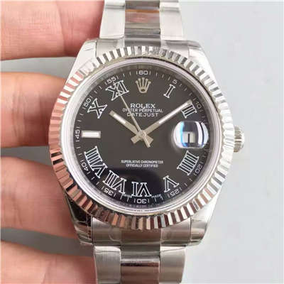 【EW Factory 1:1高仿手表】 Rolex   Datejust 系列116300黑盘 wrist watch 