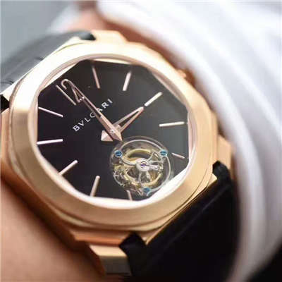 【TF Factory 1:1复刻高仿手表】 BVLGARI OCTO系列《手动 Tourbillon 》102346 BGOP40BGLTBXT wrist watch 