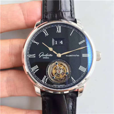 【TF Factory 一比一超A高仿手表】glashuette original原创艺术与工艺系列1-94-03-04-04-04 Tourbillon  wrist watch 