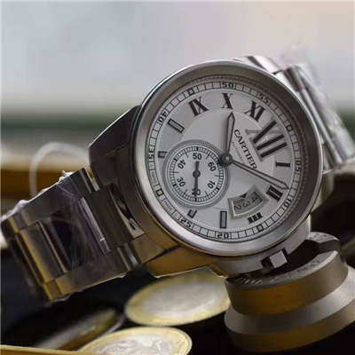 【JF Factory 一比一超A高仿手表】 Cartier  CALIBRE DE  Cartier  系列W7100015 wrist watch 