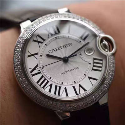 【HBBV6 Factory 一比一超A高仿手表】 Cartier  蓝气球系列WE900951男装42毫米镶钻 wrist watch 