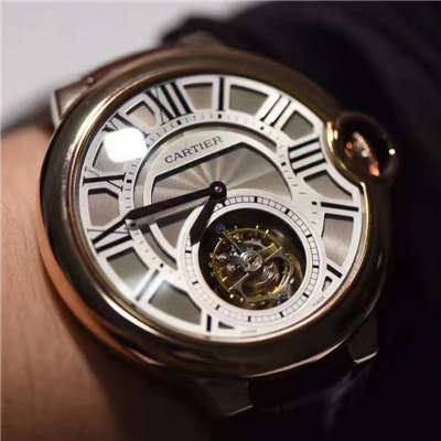 【V6 Factory 一比一超A高仿手表】 Cartier   Cartier  蓝气球系列W6920001 真 Tourbillon 机械 wrist watch 