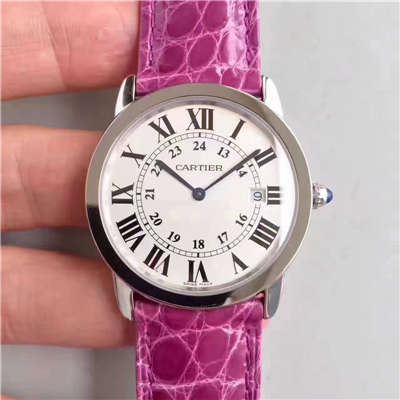 【K11 Factory 正品开模 top 复刻高仿手表】 Cartier  RONDE DE  Cartier 伦敦SOLO系列W6700155、W6700255女士石英 wrist watch 