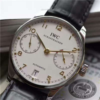 【独家视频测评ZF一比一超A高精仿手表】 IWC 葡萄牙系列系列IW500704《 IWC 葡七黄金钉》 wrist watch 